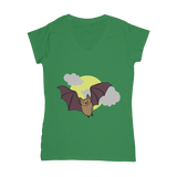 Bat Classic Women's V-Neck T-Shirt