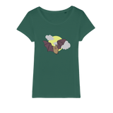Bat Organic Jersey Womens T-Shirt
