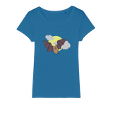 Bat Organic Jersey Womens T-Shirt