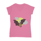 Bat Classic Women's V-Neck T-Shirt