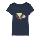 Bat Organic Jersey Womens T-Shirt