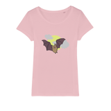 Bat Organic Jersey Womens T-Shirt
