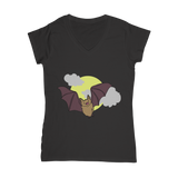 Bat Classic Women's V-Neck T-Shirt