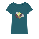 Bat Organic Jersey Womens T-Shirt