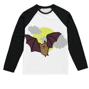 Bat Sublimation Baseball Long Sleeve T-Shirt