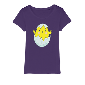 Easter Chicken Organic Jersey Womens T-Shirt