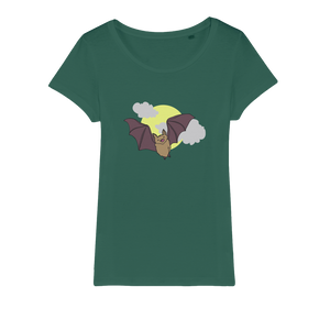 Bat Organic Jersey Womens T-Shirt