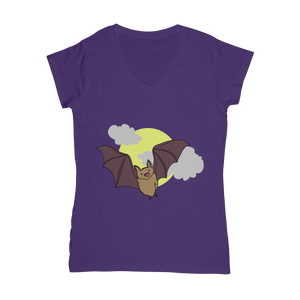 Bat Classic Women's V-Neck T-Shirt