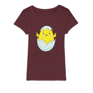 Easter Chicken Organic Jersey Womens T-Shirt