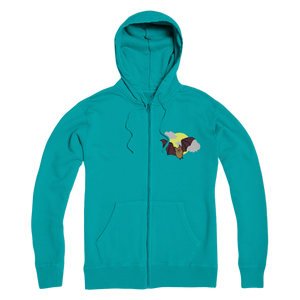 Bat Premium Adult Zip Hoodie