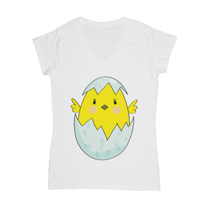 Easter Chicken Classic Women's V-Neck T-Shirt