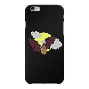 Bat Back Printed Black Hard Phone Case