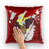 Bat Sequin Cushion Cover