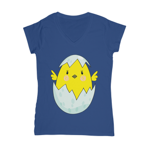 Easter Chicken Classic Women's V-Neck T-Shirt