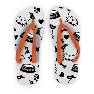 Border Terrier Kids Flip Flops