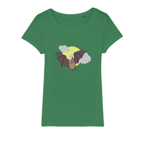 Bat Organic Jersey Womens T-Shirt