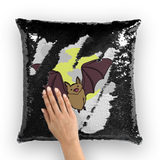 Bat Sequin Cushion Cover