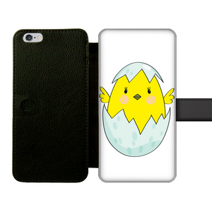 Easter Chicken Front Printed Wallet Cases