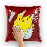 Easter Chicken Sequin Cushion Cover