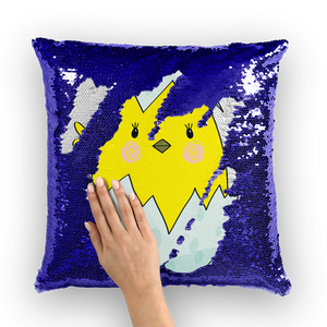 Easter Chicken Sequin Cushion Cover