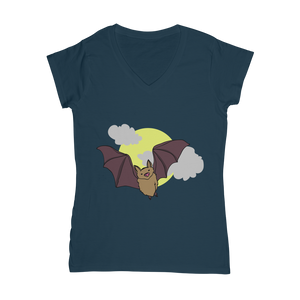 Bat Classic Women's V-Neck T-Shirt
