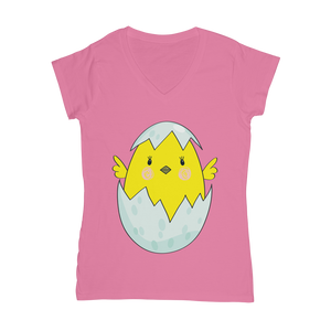 Easter Chicken Classic Women's V-Neck T-Shirt