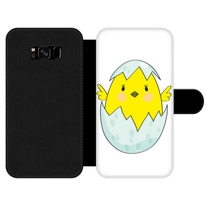 Easter Chicken Front Printed Wallet Cases