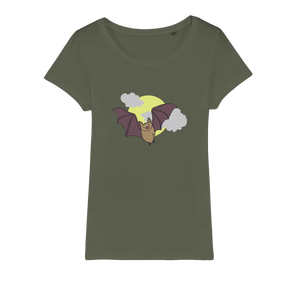 Bat Organic Jersey Womens T-Shirt