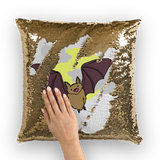 Bat Sequin Cushion Cover