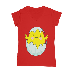 Easter Chicken Classic Women's V-Neck T-Shirt