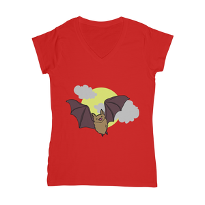 Bat Classic Women's V-Neck T-Shirt