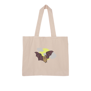 Bat Large Organic Tote Bag