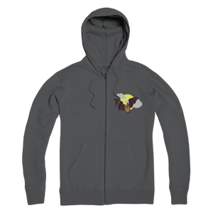 Bat Premium Adult Zip Hoodie