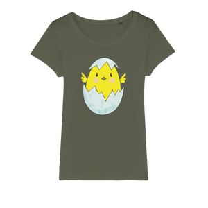 Easter Chicken Organic Jersey Womens T-Shirt