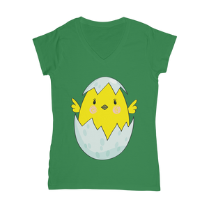 Easter Chicken Classic Women's V-Neck T-Shirt