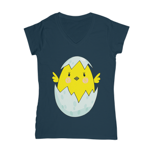 Easter Chicken Classic Women's V-Neck T-Shirt