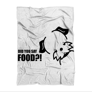 Did You Say Food? Sublimation Throw Blanket