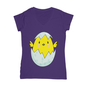 Easter Chicken Classic Women's V-Neck T-Shirt