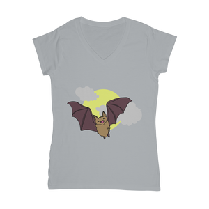 Bat Classic Women's V-Neck T-Shirt
