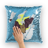 Bat Sequin Cushion Cover