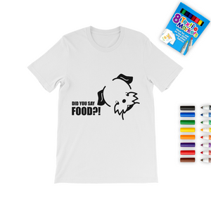 Did You Say Food? Colouring T-Shirt