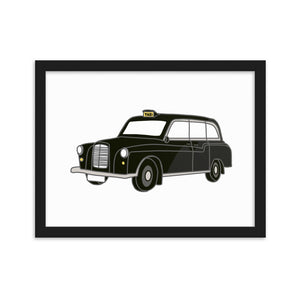 London Taxi - Framed matte paper poster