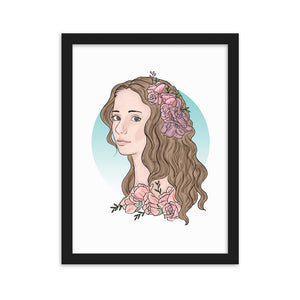 Flower Girl 4 - Framed matte paper poster