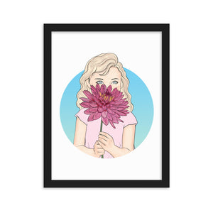 Flower Girl 2 - Framed matte paper poster