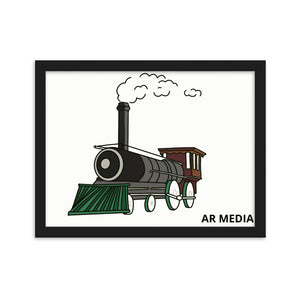 Steam Train - Framed matte paper poster