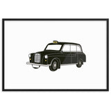 London Taxi - Framed matte paper poster