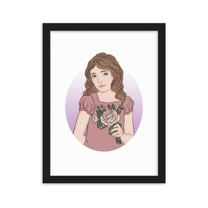 Flower Girl 3 - Framed matte paper poster