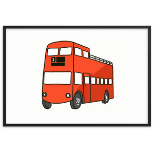 London Bus - Framed matte paper poster