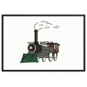 Steam Train - Framed matte paper poster