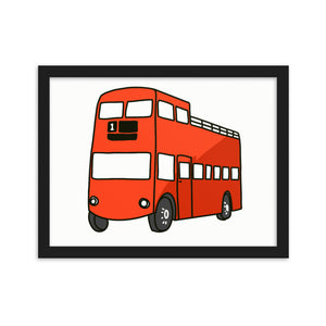 London Bus - Framed matte paper poster